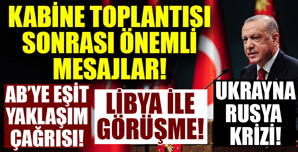 Başkan Erdoğan'dan net mesajlar!