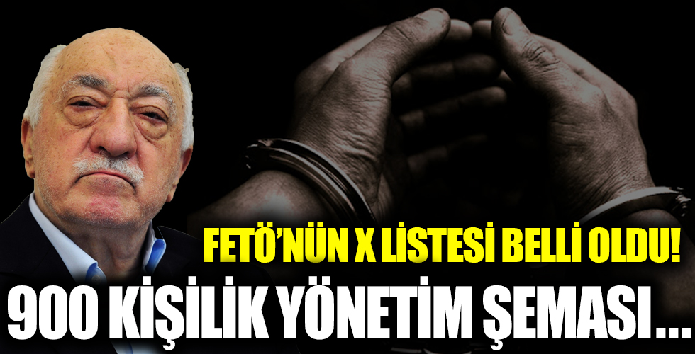 FETÖ'nün X listesi deşifre oldu: 900 kişilik yapılanmayı itiraf etti...