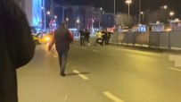 Kadıköy'de Kazaya Karışan Şahısların Yol Ortasında Kavgası Kamerada Haberi
