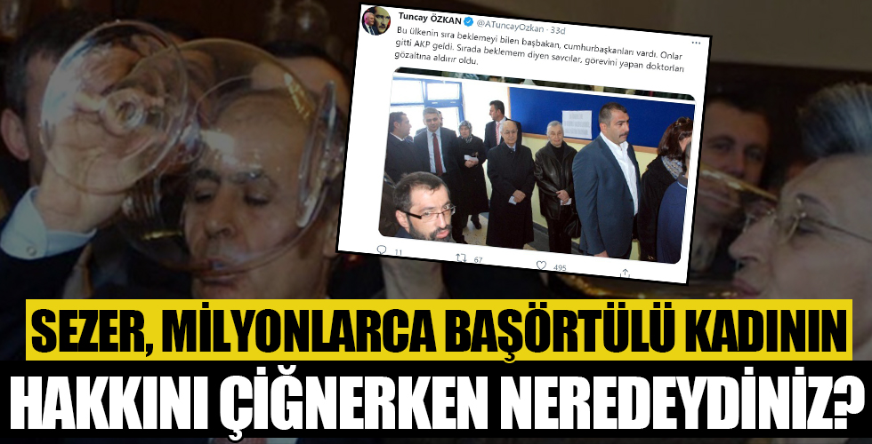 Sezer, milyonlarca başörtülü kadının hakkını çiğnerken neredeydiniz?