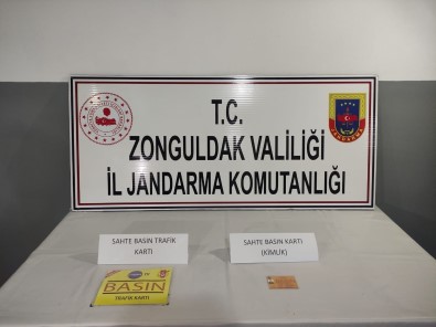 Zonguldak'ta Sahte Basın Kartı Kullanan Kişi Yakalandı