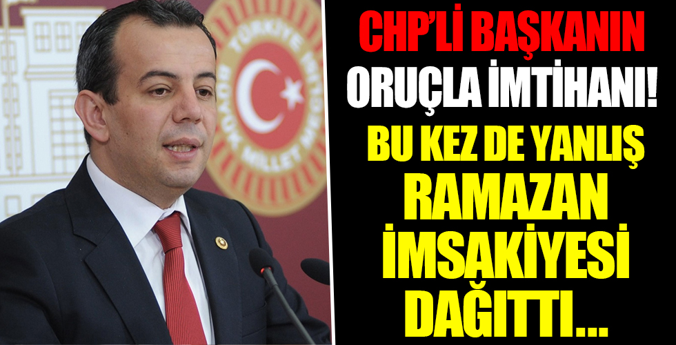 CHP’li başkanın oruçla imtihanı!