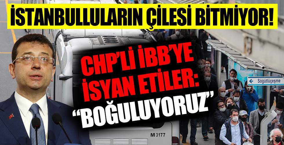 CHP'li İstanbul'da toplu taşıma çilesi!