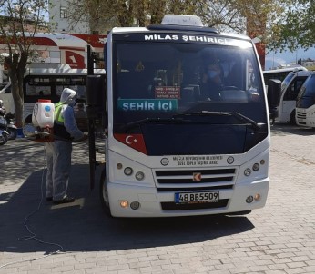 Muğla Büyükşehir'in Milas'ta Dezenfekte Çalışmaları Devam Ediyor