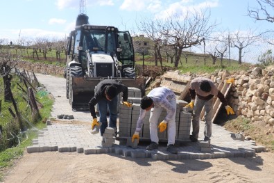 Siirt'te Bağ Yolları Parke Taşıyla Döşeniyor