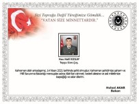 Bakan Akar'dan Başika Bölgesinde Şehit Olan Asker İçin Başsağlığı Mesajı