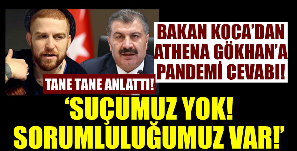 Bakan Koca'da Athena Gökhan'a ibretlik cevap!