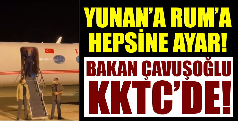 Dendias'a basın toplantısında ayar veren Dışişleri Bakanı Çavuşoğlu KKTC'de!