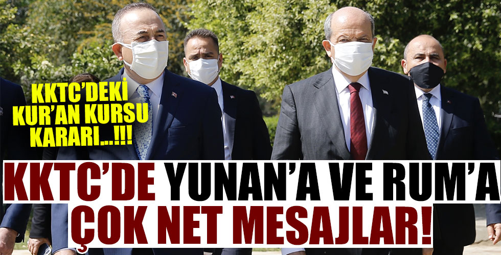 Dışişleri Bakanı Mevlüt Çavuşoğlu ve KKTC Cumhurbaşkanı Ersin Tatar'dan ortak açıklama!