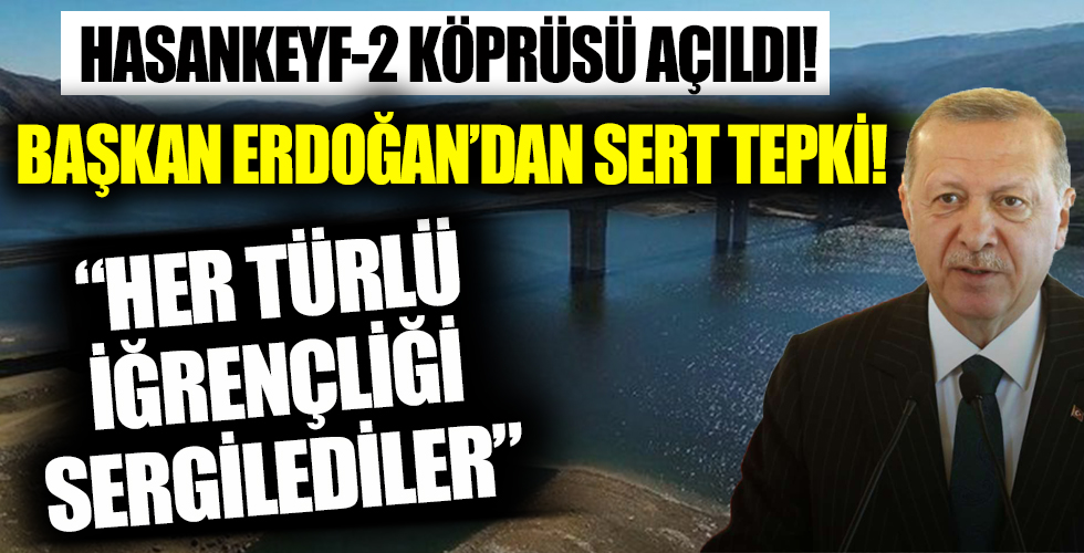 Başkan Erdoğan'dan Hasankeyf-2 Köprüsü açılışında önemli açıklamalar!