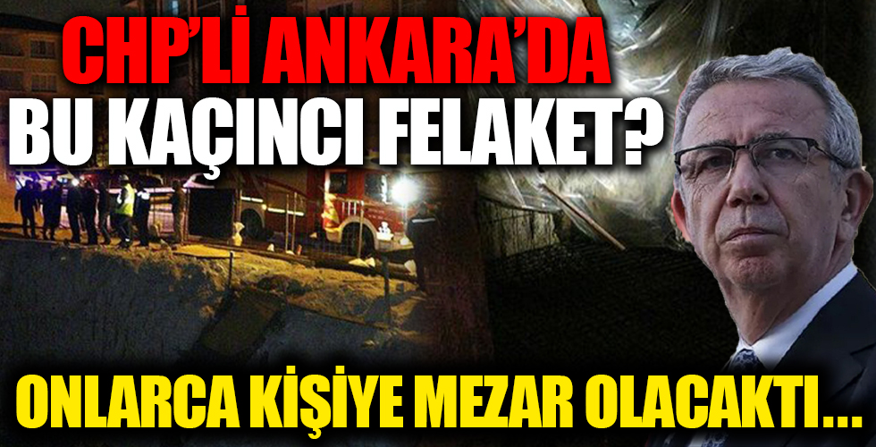 CHP'li Ankara Belediyesinden yeni rezalet! Felaketin eşiğinden dönüldü