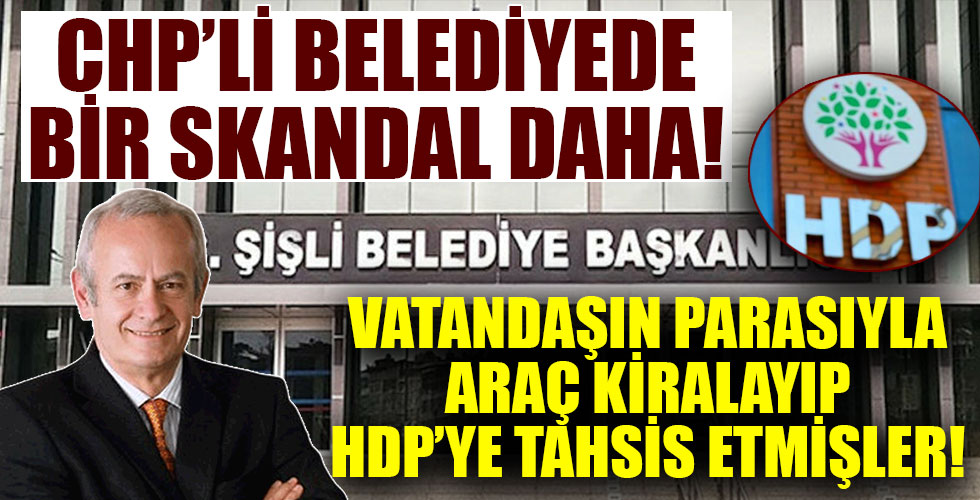 CHP'li Belediye'den HDP'ye araç kıyağı!