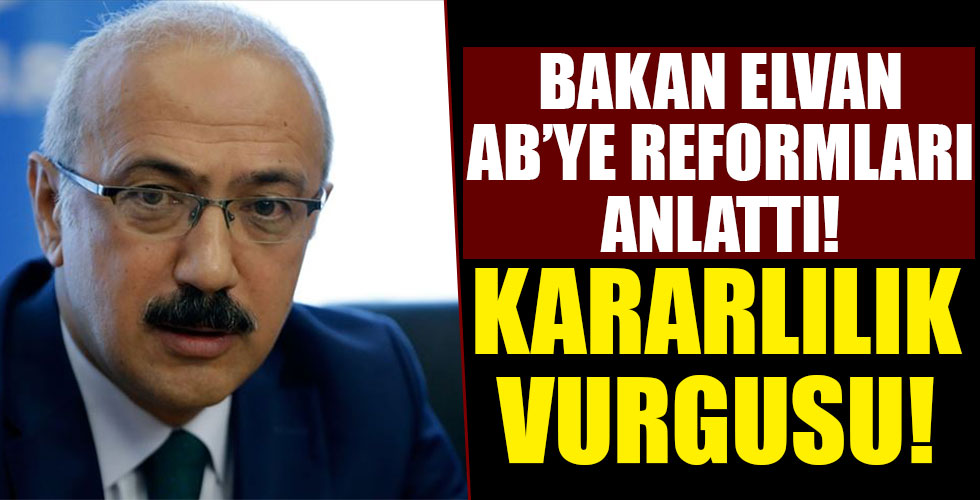 Maliye Bakanı Elvan, AB'ye reformları anlattı!