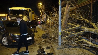(Özel) Kadıköy'de Kontrolden Çıkan Lüks Otomobil Faciaya Davetiye Çıkardı Açıklaması 3 Yaralı