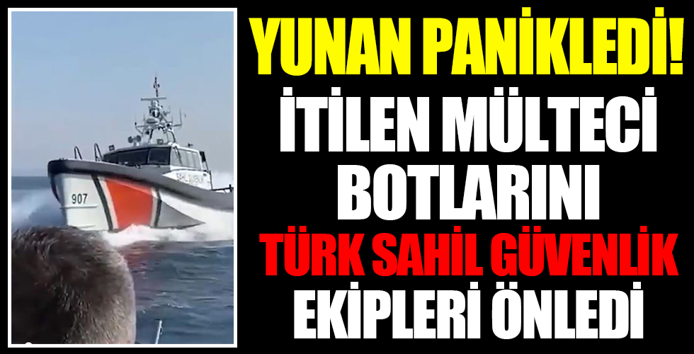 Türk Sahil Güvenlik ekipleri mültecileri iten Yunanistan botlarını önledi