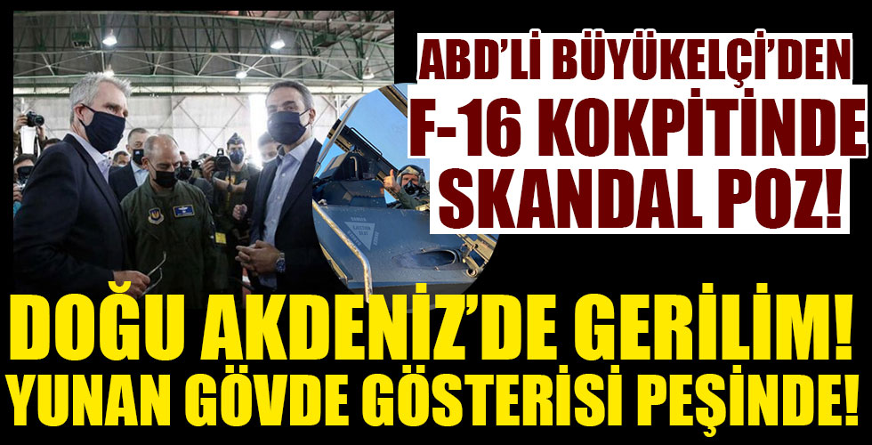 ABD Büyükelçisi'nden F-16 kokpitinde skandal poz!