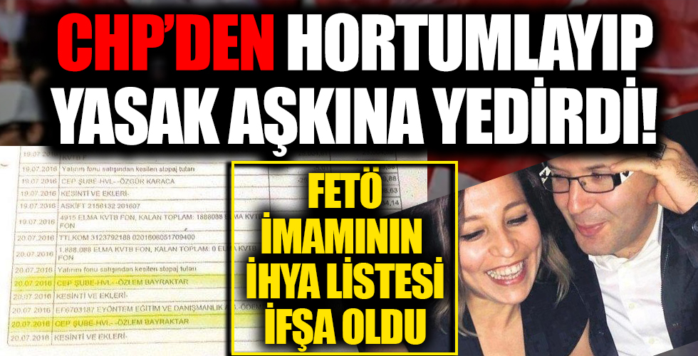 FETÖ imamı Erkan Karaarslan CHP'li belediyelerden hortumladığı paraları sevgilisine yedirdi