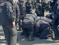 Alman polisinden protestoculara sert müdahale!