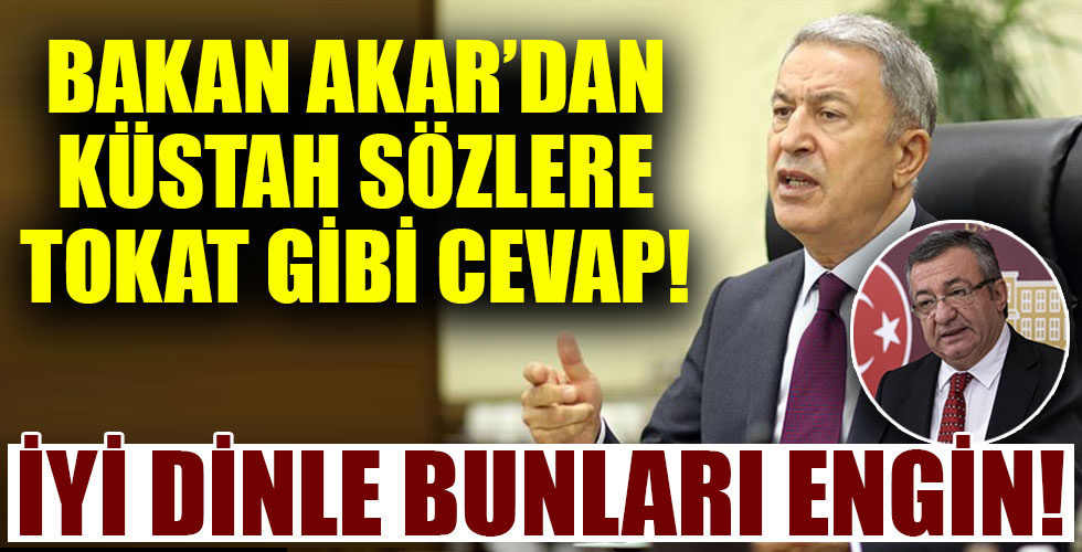 Bakan Akar CHP Grup Başkanvekili Engin Altay'a haddini bildirdi!