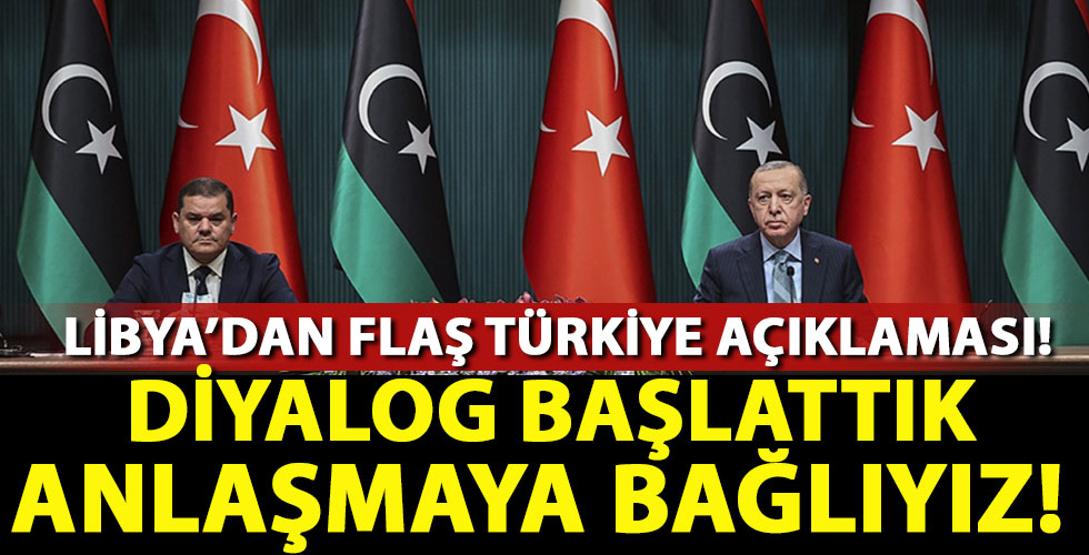 Libya'dan flaş Türkiye açıklaması!
