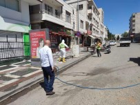 Viranşehir'de Caddeler Korona Virüse Karşı İlaçlandı Haberi