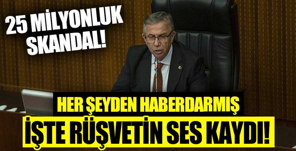 CHP'deki 25 milyonluk rüşvet skandalında yeni skandal! CHP'li Ankara Büyükşehir Belediye Başkanı Mansur Yavaş haberdarmış