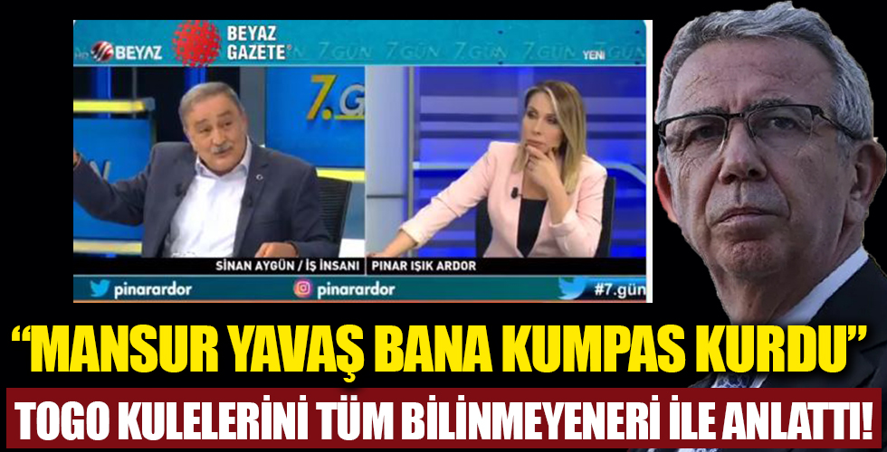 'Mansur Yavaş bana kumpas kurdu'
