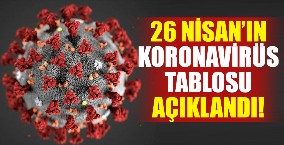 26 Nisan'ın koronavirüs rakamları açıklandı!