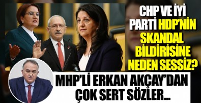 CHP ve İYİ Parti HDP'nin skandal 'soykırım' bildirisine neden sessiz? MHP'li Erkan Akçay'dan sert sözler