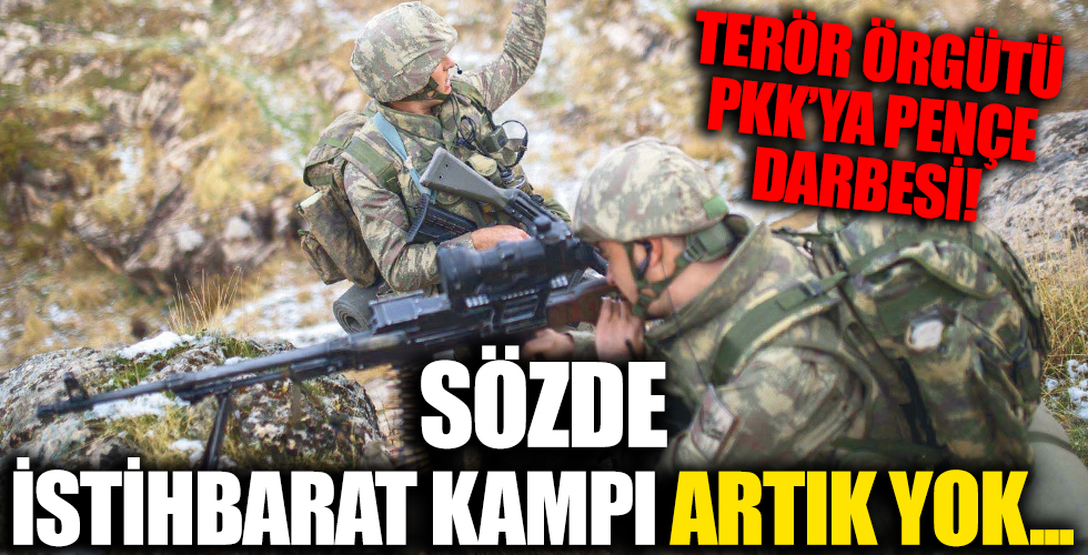 Terör örgütü PKK'ya 'Pençe' darbesi: İstihbarat kampları yerle bir edildi