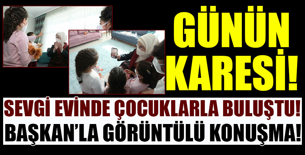 Emine Erdoğan sevgi evinde çocuklarla!