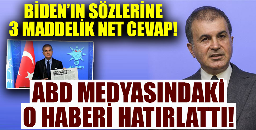 Ömer Çelik'ten flaş açıklamalar!