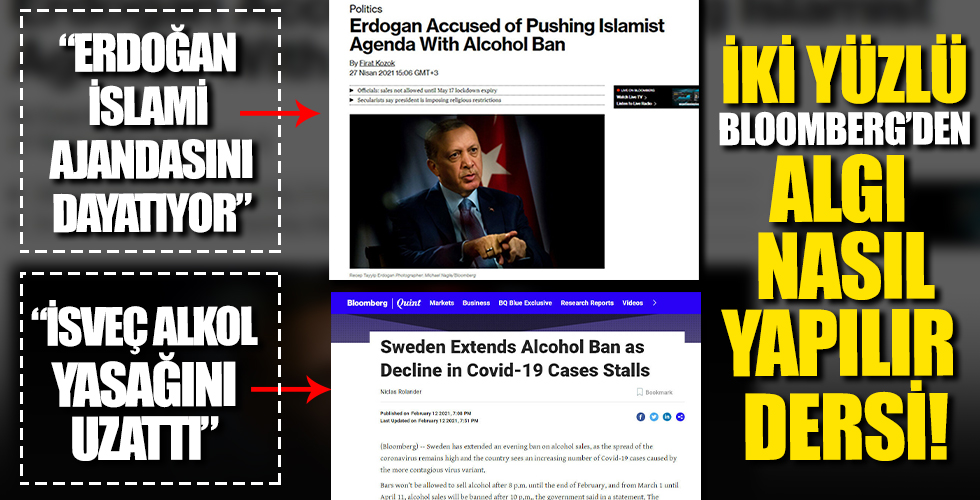 Bloomberg'den iki yüzlü tavır: Türkiye'de olunca 'Erdoğan'ın dayatması' Avrupa'daysa 'tedbir'