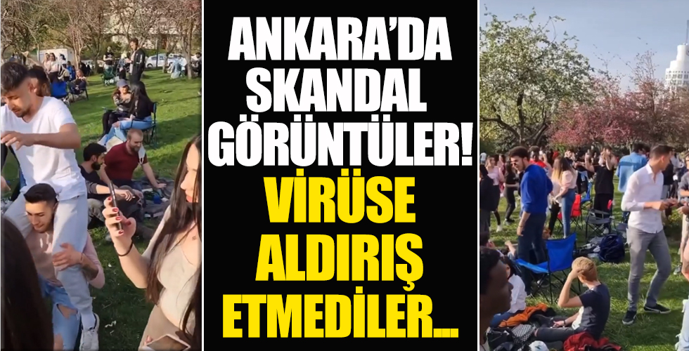 Ankara Seğmenler Parkı'nda skandal görüntüler!
