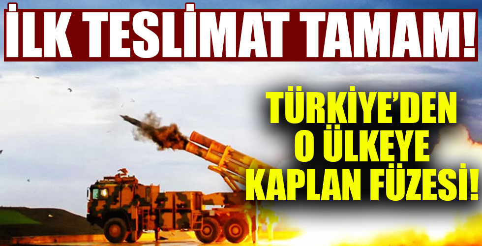 İlk teslimat tamam! Türkiye'den o ülkeye Kaplan Füzesi!