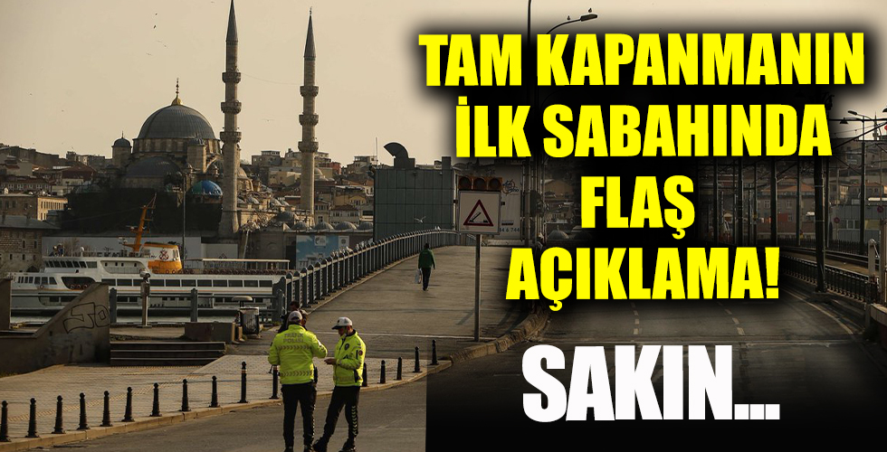 Tam kapanma için kritik çalışma ve sokağa çıkma yasağı uyarısı