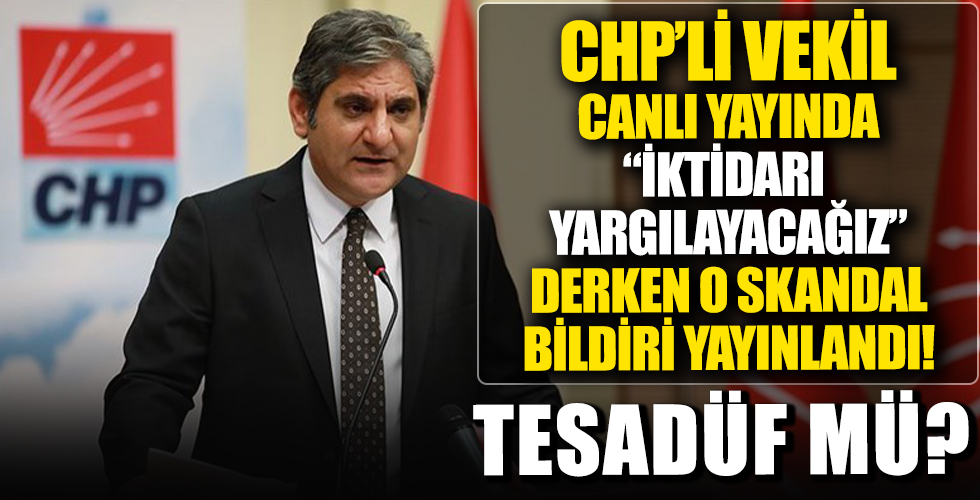CHP'li Aykut Erdoğdu'dan skandal sözler: Darbecilere selam seçilmişlere tehdit!