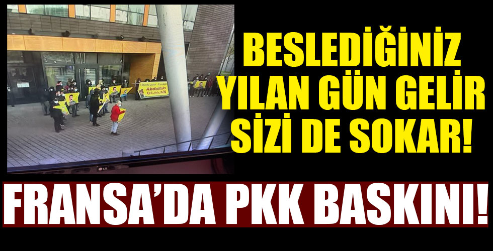 Fransa'da terör örgütü PKK baskını! Polis müdahale etti!