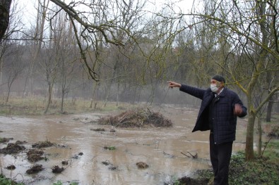 Domaniç'te Dereler Taştı, Tarım Arazileri Sular Altında Kaldı