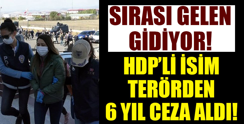 HDP'li isim terörden 6 yıl ceza aldı!