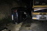Adana'da Otomobil Şantiyeye Devrildi Açıklaması 1 Yaralı Haberi