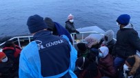 Ayvalık'ta Türk Kara Sularına İtilen 30 Afrikalı Mülteci Kurtarıldı Haberi