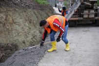 Fatsa Belediyesi Beton Yollarda 'V' Kanal Çalışması Başlattı Haberi