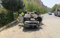 Takla Atan Otomobilin Sürücüsü Yaralandı Haberi