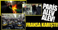 Fransa yangın yeri! 1 Mayıs gösterilerinde Paris sokakları karıştı