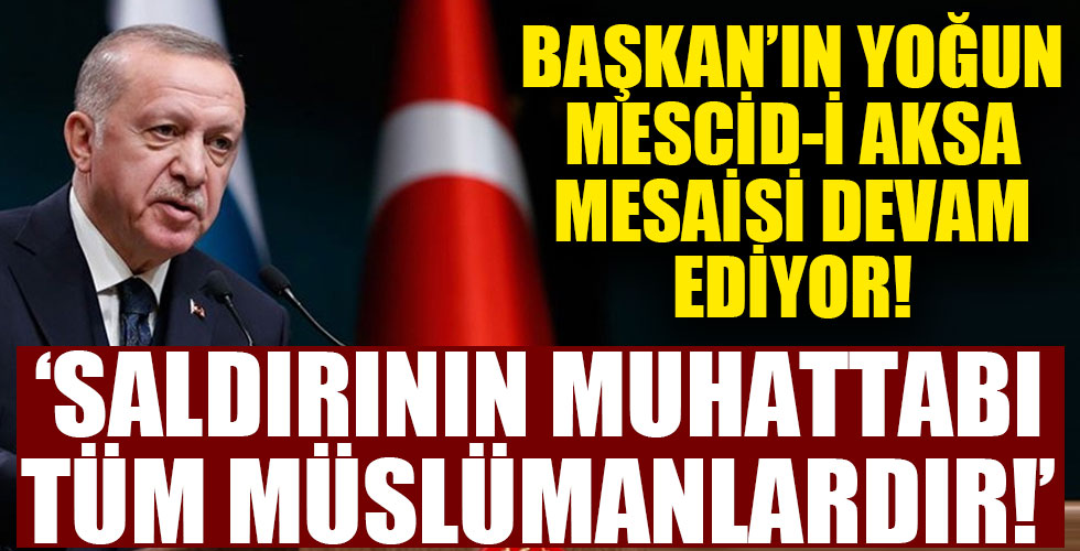 Başkan'dan kritik görüşme! Masada İsrail'in alçak saldırıları var!