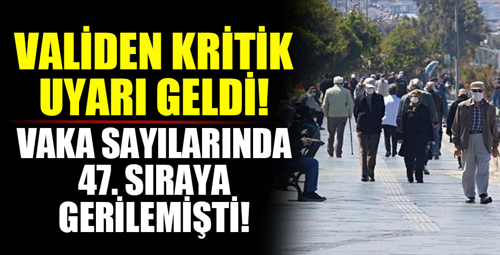 Vakalarda 47. sıraya gerilemişti! Validen kritik uyarı geldi!