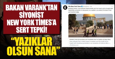 Bakan Varank'tan The New York Times'a Filistin tepkisi: Katilleri haklı çıkarmayı ve dünyaya yalan söylemeyi bırakın