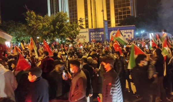 Türkiye tek yürek! Ankara ve İstanbul'da İsrail protestosu!