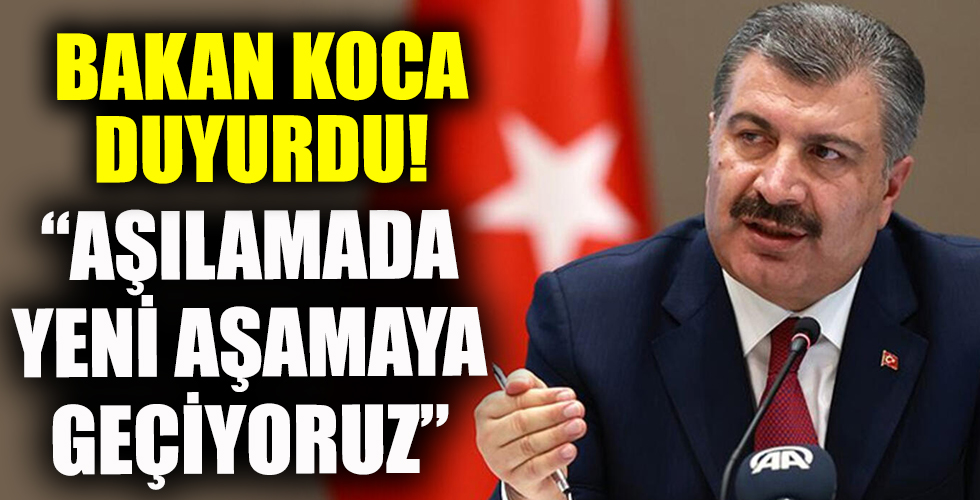 Bakan Koca Duyurdu: Sağlık çalışanlarımızın eşlerini aşılamaya başlıyoruz